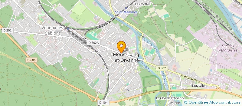 localisation de l'entreprise GFB à MORET-LOING-ET-ORVANNE