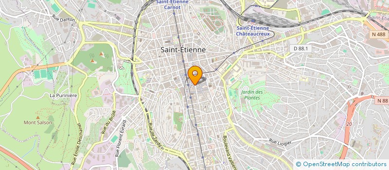 localisation de l'entreprise GFB  SAINT-ETIENNE