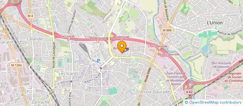 localisation de l'entreprise GFBTP à TOULOUSE
