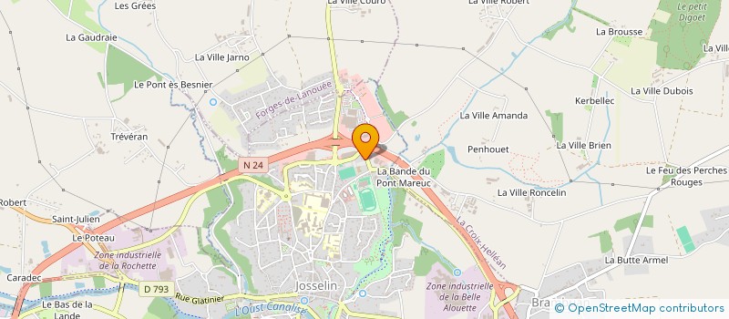 localisation de l'entreprise GFC à JOSSELIN