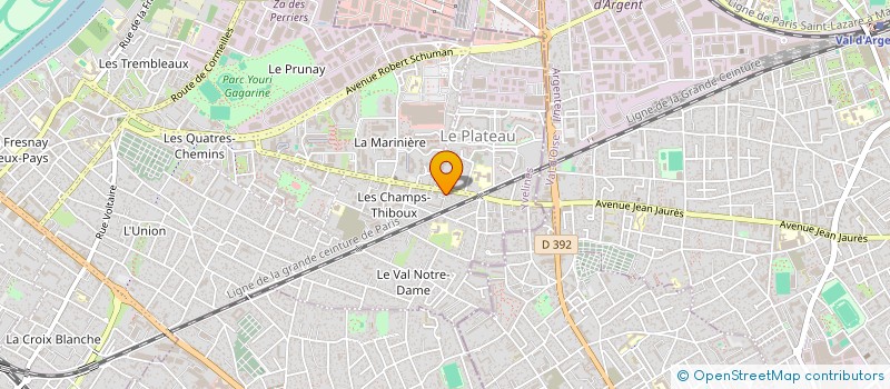 localisation de l'entreprise GFC  SARTROUVILLE