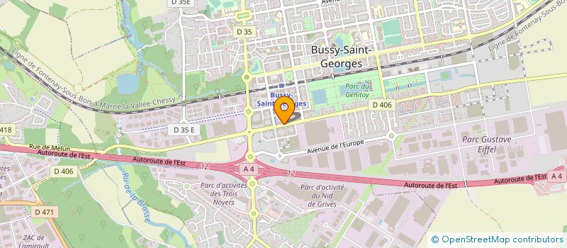 localisation de l'entreprise GFC ASCENSEURS à ESBLY