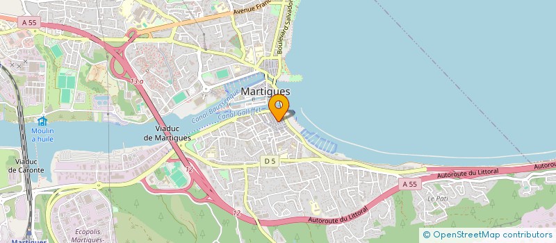 localisation de l'entreprise GFC FONCIERE  MARTIGUES