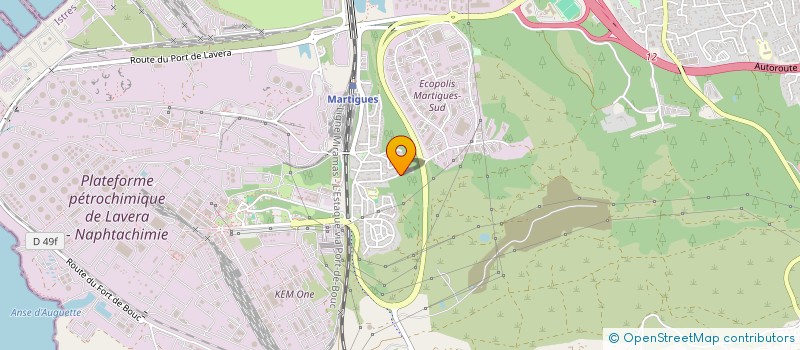 localisation de l'entreprise GFC INVEST  MARTIGUES