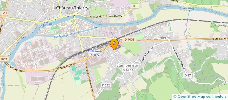 localisation de l'entreprise GFC RENOVATION  ETAMPES-SUR-MARNE