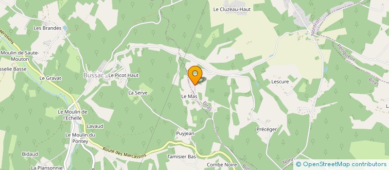 localisation de l'entreprise GFC TRONCS COMMUNS  BRANTOME EN PERIGORD