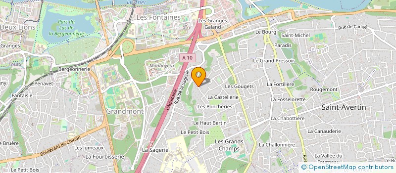 localisation de l'entreprise GFCE KOMOREBI  SAINT-AVERTIN