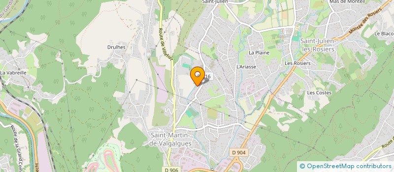 localisation de l'entreprise GFCNL IMMOBILIER  SAINT-MARTIN-DE-VALGALGUES