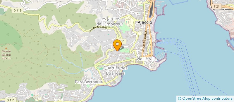 localisation de l'entreprise GFCOA TIR à AJACCIO