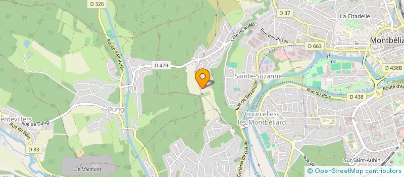 localisation de l'entreprise GFD  SAINTE-SUZANNE