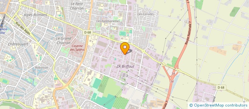 localisation de l'entreprise GFD FINANCES  VALENCE