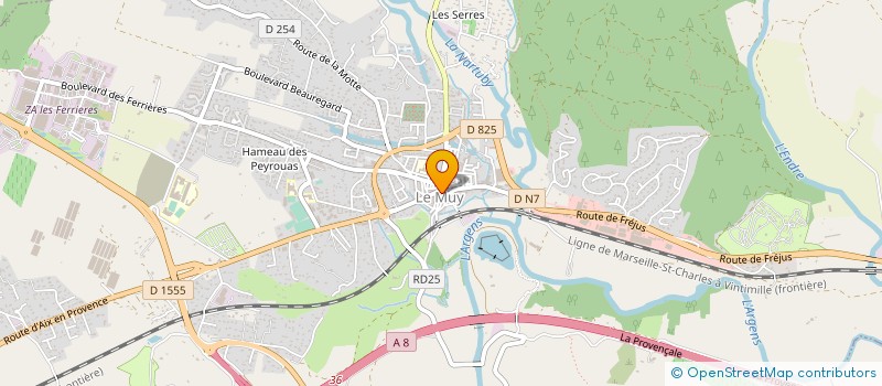 localisation de l'entreprise GFD-LERDA  LE MUY