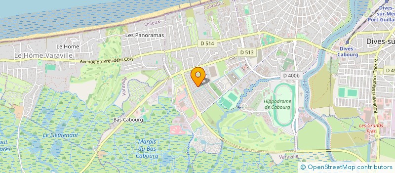 localisation de l'entreprise GFD VINS  CABOURG