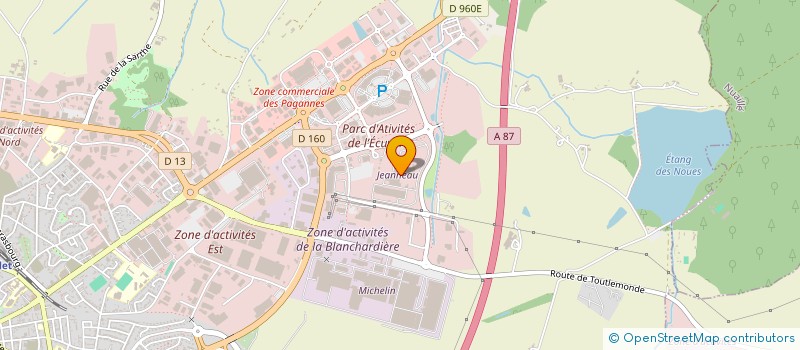 localisation de l'entreprise GFDI 1 à CHOLET