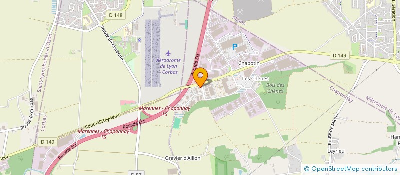 localisation de l'entreprise GFDI 106 à CHAPONNAY
