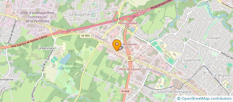 localisation de l'entreprise GFDI 111  SAINT-HERBLAIN