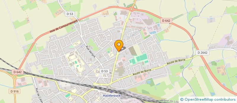 localisation de l'entreprise GFDI 127  HAZEBROUCK