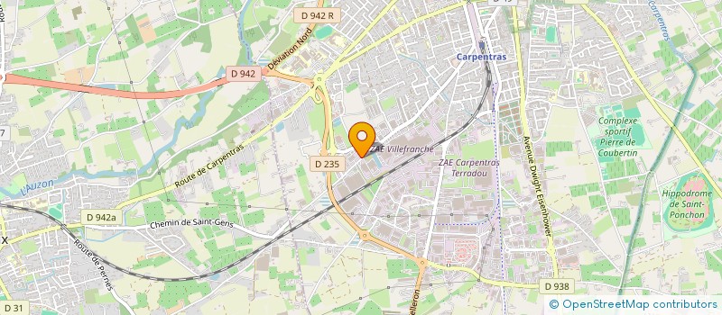 localisation de l'entreprise GFDI 141  CARPENTRAS