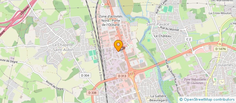 localisation de l'entreprise GFDI 158  LE MANS