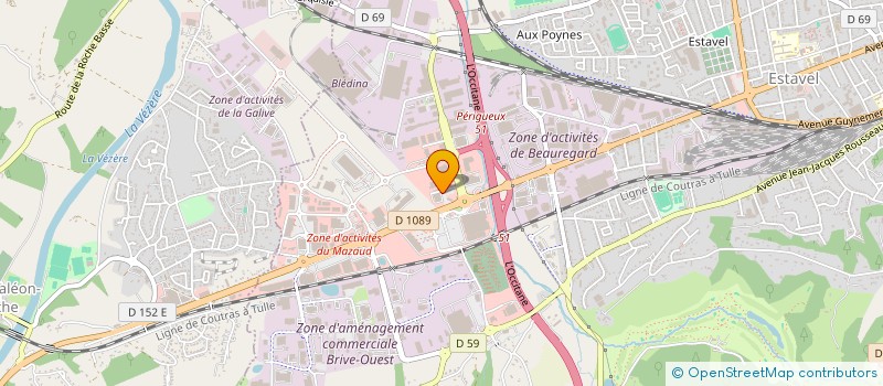 localisation de l'entreprise GFDI 166  BRIVE-LA-GAILLARDE