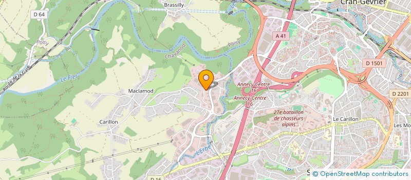 localisation de l'entreprise GFDI 168 HAUTE-GOULAINE  CHAVANOD