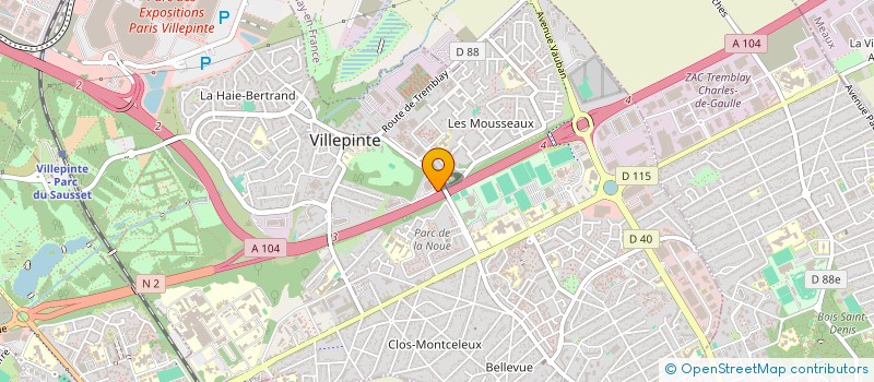 localisation de l'entreprise GFDI 17- VILLEPINTE à VILLEPINTE