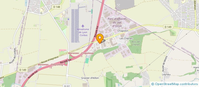 localisation de l'entreprise GFDI 215  CHAPONNAY