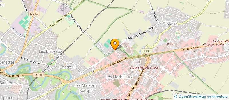 localisation de l'entreprise GFDI 66 - NIORT  NIORT
