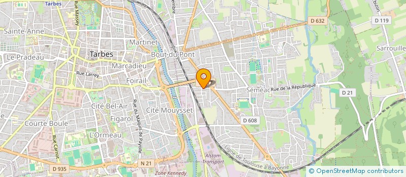 localisation de l'entreprise GFDI 67  SEMEAC