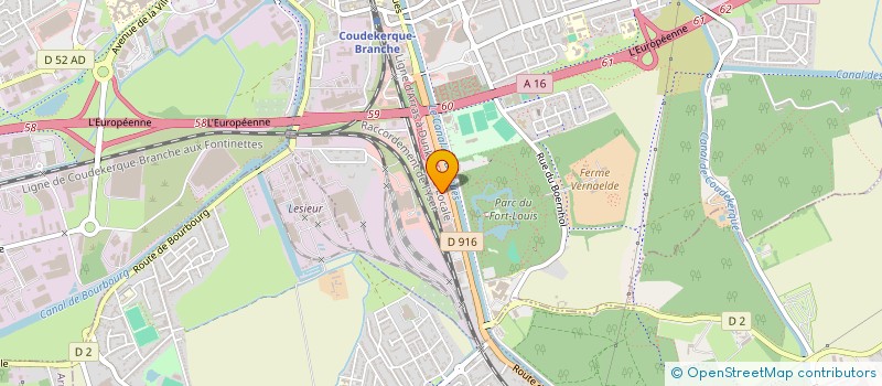 localisation de l'entreprise GFDI 71 - COUDEKERQUE  COUDEKERQUE-BRANCHE