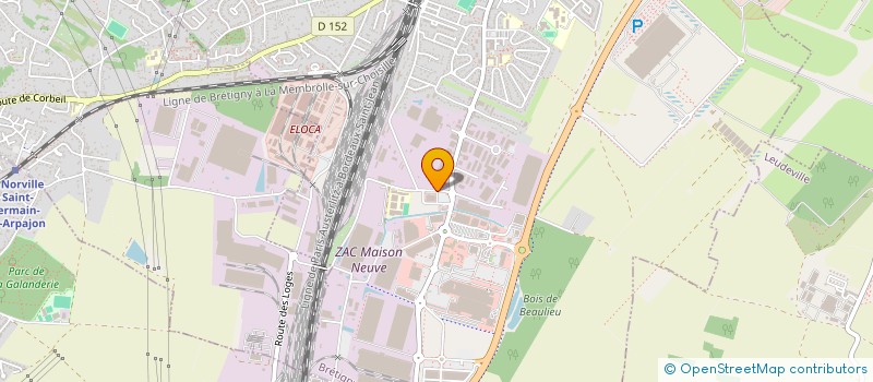 localisation de l'entreprise GFDI 91 à BRETIGNY-SUR-ORGE