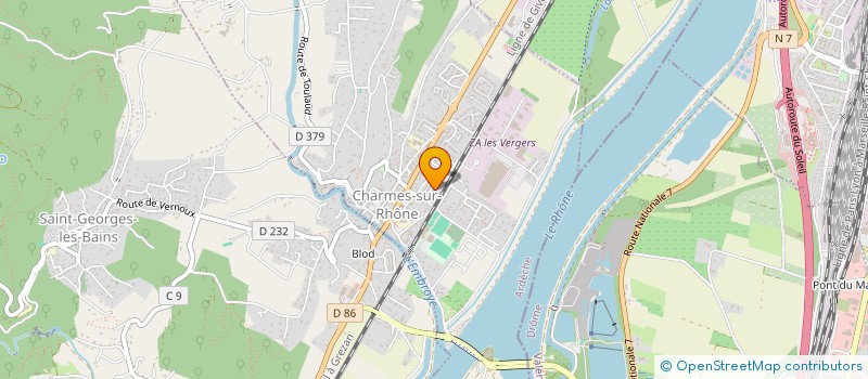 localisation de l'entreprise GFDO  CHARMES-SUR-RHONE