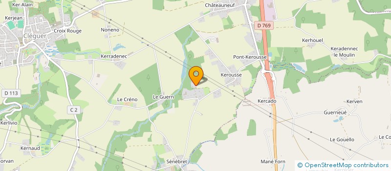 localisation de l'entreprise GFDS  CLEGUER