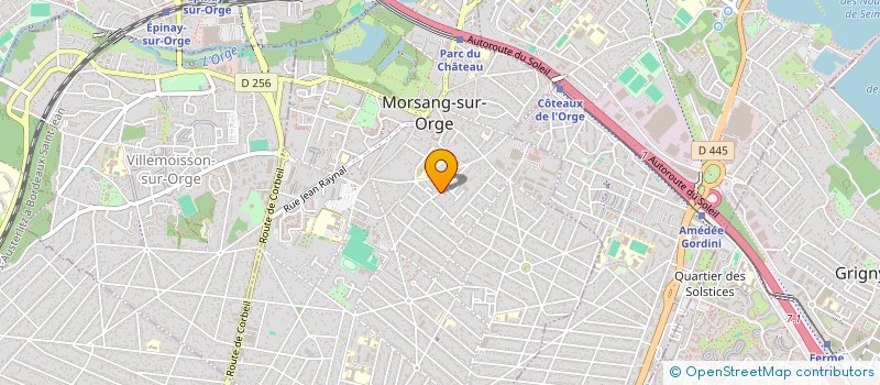 localisation de l'entreprise GFDS - LABO - NUMERIC  MORSANG-SUR-ORGE