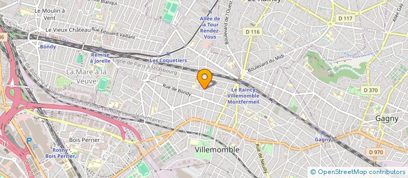 localisation de l'entreprise GFE  VILLEMOMBLE