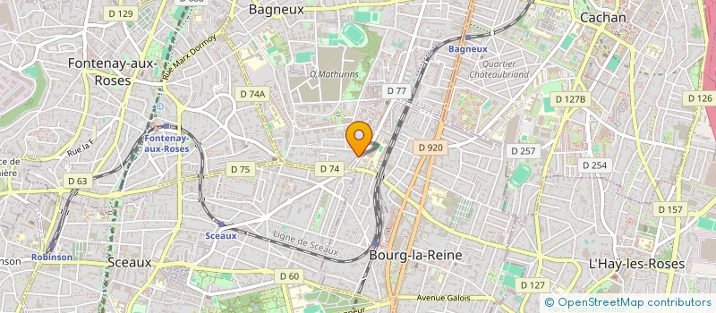 localisation de l'entreprise GFELLER INVESTISSEMENT à BAGNEUX