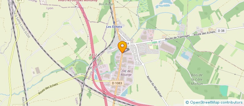 localisation de l'entreprise GFERRE & FILS  MIRIBEL