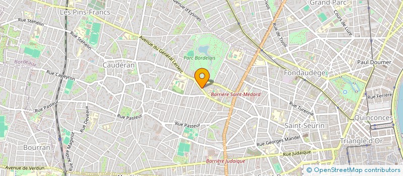 localisation de l'entreprise GFF AQUITAINE à BORDEAUX
