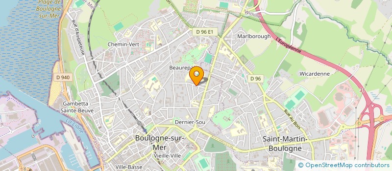 localisation de l'entreprise GFF DE LA CROIX DES LOUPS à BOULOGNE-SUR-MER