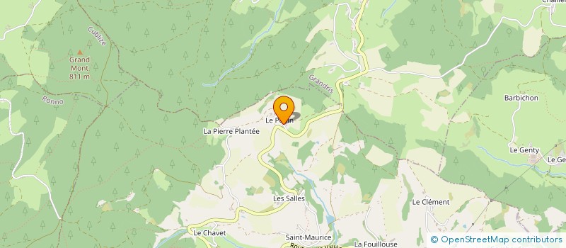 localisation de l'entreprise GFF DE LA PIERRE PLANTEE  SAINT-JUST-D'AVRAY