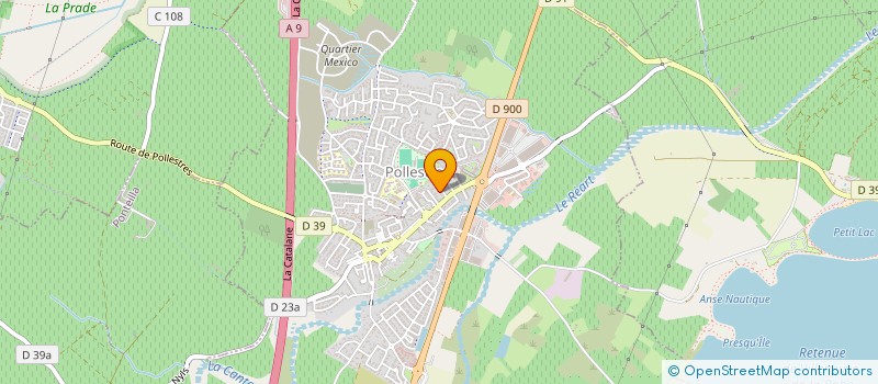 localisation de l'entreprise GFF DE LAPRAT  POLLESTRES