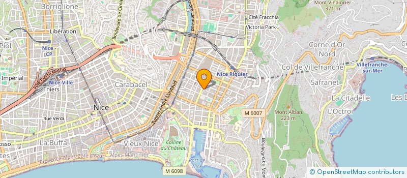 localisation de l'entreprise GFF IMMO à NICE