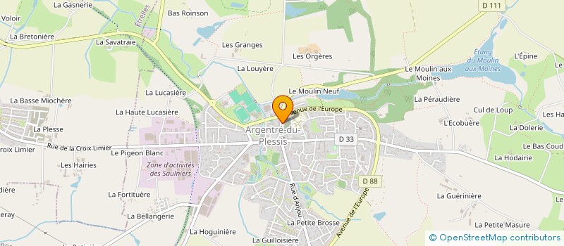 localisation de l'entreprise GFF LA BUTTE DE VILLOU  BRIELLES