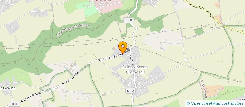 localisation de l'entreprise GFF LA COTE DU VIVIER  SAINT-VINCENT-CRAMESNIL