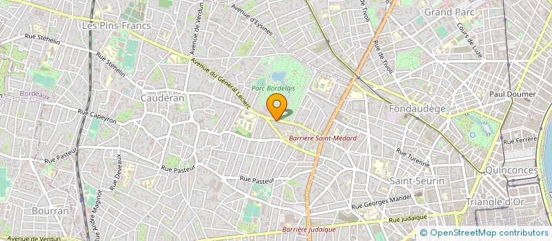 localisation de l'entreprise GFF LIGNAN-2AF  BORDEAUX