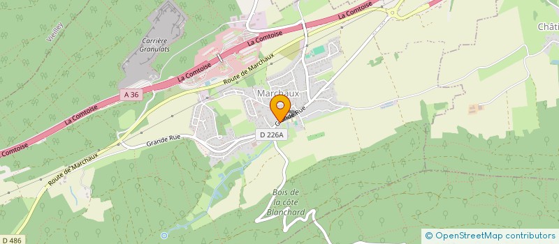 localisation de l'entreprise GFG  CENDREY