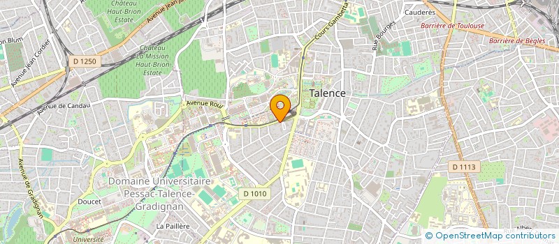 localisation de l'entreprise GFG  TALENCE