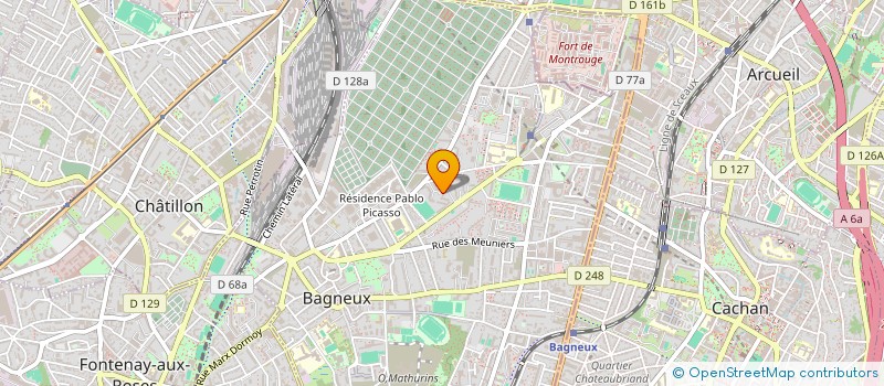 localisation de l'entreprise GFG IMMO à BAGNEUX