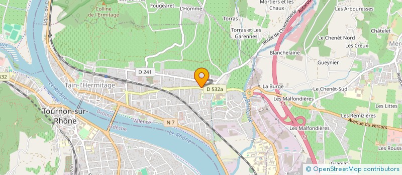 localisation de l'entreprise GFHA  TAIN L HERMITAGE