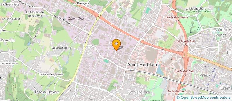 localisation de l'entreprise GFI à SAINT-HERBLAIN